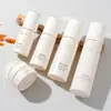 Botella de Vidrio Cosmético 100ml Botella Dosificadora Tipo Prensa Botella para Set de Crema de Agua Tarro de Crema de Vidrio Blanco Hueso 30g