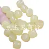 Cuentas Planas de Jade Amarillo Estilo Antiguo, Cuentas Sueltas, Cuentas Cilíndricas de Jade de Cuarcita Beige, Cuentas Espaciadoras, Cuentas para Accesorios de Joyería Lulutong