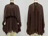 Conjunto de Dos Piezas Elegante de Gasa con Camisola de Moda, Nuevo Estilo Transfronterizo Europeo y Americano para Primavera y Verano