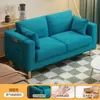 Sofá apartamento pequeño minimalista moderno tres doble habitación de alquiler dormitorio sala de estar tela de celebridad de internet tipo económico de madera simple