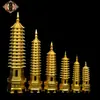 Hongda Fundición a Presión de Latón Torre Wenchang al por Mayor Regalos de Torre de Cobre Adornos de Cobre