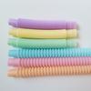 Tubo pop directo de fábrica Tubo telescópico Bobby Color macarrón Juguetes educativos de descompresión para niños Tubo de plástico