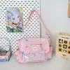 Bolsa Cruzada Linda para Mujer, Nuevo Estilo Japonés, Fresca y Dulce, Transparente, Ligera, Bolsa para Estudiantes para Clases y Tutorías