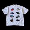 Transfronterizo Aliexpress Talla Europea Algodón Puro Harajuku Retro Moda Camiseta Oversize S