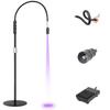 Luz UV Morada para Belleza de Pestañas y Uñas Transfronteriza Pegamento para Tatuajes Lámpara de Curado de Piso con Pedal para Extensiones de Pestañas Falsas Secado Rápido