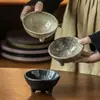 Plato para Salsa, Plato de Cerámica Estilo Japonés, Bol para Sazonar Hot Pot Casero, Vajilla Creativa para Restaurante, Plato para Salsa, Plato para Huesos