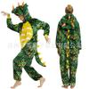 Camisón de franela con dibujos de animales para otoño e invierno, ropa de dormir de dinosaurio, mono de panda 3D, ropa de casa con capucha para hombres y mujeres
