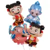 Globos de Nezha de Dibujos Animados con Pinza para Puestos de Mercado Nocturno, Globos de Mariposa de Mano, Suministros de Decoración para Escenas de Cumpleaños al por Mayor
