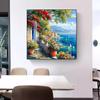 Amazon explosión paisaje costero pintura de diamantes 5D flor nuevo 2024 color punto de cruz decoración venta al por mayor pintura comercio exterior
