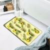 Alfombra Suave de Tierra de Diatomeas, Alfombra Absorbente para Piso de Baño, Alfombra Antideslizante para Entrada de Baño e Inodoro, Diseño Lavable a Máquina