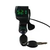 Pantalla verde Bloqueo de pulgar + manija de coche eléctrico de crucero accesorios para coche eléctrico manija de control de velocidad manija del acelerador