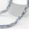 Cuentas de barril de 10 mm, cuentas de cristal electrochapado, cuentas de superficie cortada, accesorios de joyería para pulseras hechas a mano al por mayor de cristal