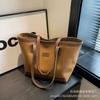 Estudiantes Universitarios Viajando a Clase Bolso Grande de Hombro para Mujer Estilo Nuevo 2026 Bolso de Hombro Elegante de Color Contrastante Bolso Tote de Gran Capacidad