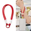 Fábrica de Origen Estilo Coreano Bloque de Color Juguete de Moda Cordón Tejido para Teléfono Llavero Dopamina Correa de Muñeca para Teléfono