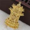 38*23mm cobre fundido hueco Lámpara de Palacio cenador colgante DIY pendientes antiguos material de pendientes accesorios