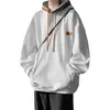 Sudadera High Street Americana para Hombre Otoño Ins Marca de Moda Versátil Holgada Rogue Sentido del Diseño Fresco Bloque de Color con Capucha Chaqueta Casual