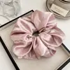 Anel de Cabelo de Cetim Liso Colorido Elegante para Cabelo Tipo Intestino Grande Feminino Elástico Alto Corda de Cabelo para Rabo de Cavalo Acessórios de Cabelo Novo Estilo 2025 Sem Danificar o Cabelo