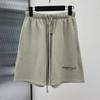 Essenciais de Nevoeiro Shorts de Verão de Manga Curta Conjunto Solto Top com Ombro Caído Camiseta Casual Versátil Masculino