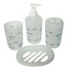 Juego de baño caliente de 4 piezas, juego de baño de plástico de 4 piezas juego de baño estampado de 4 piezas juego de baño de 4 piezas