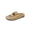 Chinelos Birkenstock para Mulheres, Uso Externo de Verão, Novo Modelo 2026, Fácil de Calçar, Sola Macia, Sola Grossa, Sandálias Planas de Praia
