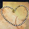 Collar de cuentas estilo Maillard de lujo ligero, estilo europeo y americano, estilo vintage con cuentas de ojo de tigre, pulsera de cadena de clavícula sencilla que combina con todo.