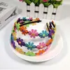 Faixa de Cabelo Infantil Estilo Coreano Faixa de Girassol Colorida Faixa de Flor Sete Cores Margarida Headband Headband Acessório de Cabeça Infantil