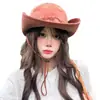 Sombrero de Sol de Vaquero Occidental para Exteriores para Hombres, Sombrero de Pescador de Montañismo de Ala Ancha para Senderismo de Verano, Sombrero de Sol de Ala Ancha para Pesca para Mujeres