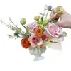Kit de Materiales DIY para Arreglo Floral al Óleo Estilo Francés, Pintura de Textura Tridimensional, Pintura Decorativa con Flores Preservadas, Set de Arte Floral Hecho a Mano para Team Building