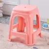 Taburete de Plástico Engrosado, Taburete de Goma Cocida, Banco de Plástico para Adultos para el Hogar para Sala de Estar, Taburete Alto, Silla de Comedor, Taburete Cuadrado, Taburete Antideslizante para Mesa de Comedor