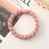 Moda Simples Para o Trabalho Tendão de Borracha Corda de Amarração Feminina Anel de Cabelo Trançado Capa de Couro Coreia do Sul Corda de Cabelo Feminina Popular na Internet Acessório de Cabeça Ousado