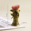 Pedra Lapidada de Cristal Natural Transfronteiriça Coluna de Cristal Árvore da Vida Sino Criativo Sino de Mão Adorno de Decoração de Adereço de Halloween
