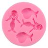 Nuevo Molde de Silicona para Pastel de Sirena Ballena de Venta Caliente DIY Doblar Azúcar Decoración de Chocolate Herramientas para Hornear H3021