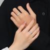 Anillo de Pareja Anillo de Gato y Perro Diario Anillo de Dibujos Animados Casual Anillo Liso Luminoso Anillo de Par de Plata de Ley Pulsera Venta al por Mayor