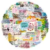 100 folhas novos adesivos inspiradores adesivos de grafite adesivos à prova d'água para notebook skate bagagem