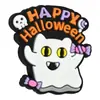 Bolígrafo de cuentas con temática de gato de Halloween, accesorios de joyería de doble cara para hacer tú mismo, cuentas de goma suave de PVC, cuentas sueltas y otros accesorios