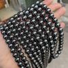 Pedras de fel Negro Europeias e Americanas Contas Soltas Acessórios para Joias DIY Minério de Ferro com Contas Magnéticas Pulseira com Contas Colar Hematita