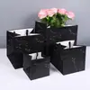 Saco de Papel Quadrado Flor de Feriado Bolsa de Mão Bolo Assando Sacola para Levar Buquê Sacola de Embalagem para Vasos Sacola de Presente com Fundo Quadrado