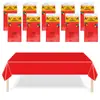 Mantel desechable engrosado caliente de plástico PEVA transfronterizo para Amazon explosivo de color sólido cuadrado al por mayor