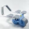 Rueda abdominal de cuatro codos de dos ruedas directa de fábrica, dispositivo de fitness abdominal de apoyo plano para mujeres, rueda abdominal de fitness con soporte de codo de rebote automático para hombres