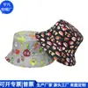 Sombrero de Pescador Hip-Hop Versátil Tendencia Nacional Sombrero de Sol Hip-Hop Rpet Sombrero Cubo Rpet de Doble Cara Fábrica Personalizada