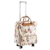 Maleta de ruedas universal de piel sintética, maleta de cabina, maleta de viaje para distancias cortas, bolso de mano con ruedas estilo coreano para mujer, bolso de mano con ruedas para hombre