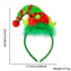 Decoraciones Navideñas Diadema Diadema Accesorios para el Cabello de Niños Accesorios para Fiesta Navideña de Niños Diadema de Astas de Dibujos Animados Estéreo con Cascabel