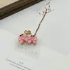 Pinza para el Cabello Pequeña de Metal con Forma de Flor, Moderna y Versátil, Elegante Pasador para Recogido en la Parte Trasera de la Cabeza, Accesorio para el Cabello