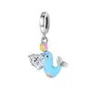 2025 Panjia Dora Nuevo Colgante de Aleación de Venta Caliente Transfronteriza Elefante con Cuentas Papas Fritas Accesorios DIY Joyería