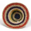 Sombrero de Paja Tejida Arcoíris de Ala Ancha para Mujer, Sombrero de Sol para Exteriores de Verano, Sombrero de Pescador Hueco para la Playa