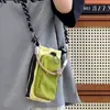 2026 Verão Estilo Coreano Moda Multi-Bolsos Contraste de Cores Armazenamento Bolsa Dopamina Bolsa de Ombro Leve Bolsa para Garrafa de Água Celular