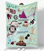Manta de franela para sofá cama, manta para fanáticos de la música, decoración de fiesta para dormitorio, manta estampada, regalo para amantes de la música
