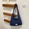 Bolso de hombro de punto texturizado con cordón nuevo, casual y versátil, adecuado para ir al trabajo, bolso tote de gran capacidad con estampado floral para mujer