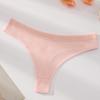 Ropa interior sexy con hilo transfronterizo para mujer, ropa interior deportiva de mujer europea y americana, sin costuras, de cintura baja, de algodón, pantalones cortos triangulares