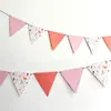 Banderines triangulares de colores para decoración de tienda de campaña de camping, banderines colgantes, decoraciones para fiestas de cumpleaños infantiles, decoración de habitación, banderines de papel colgantes
